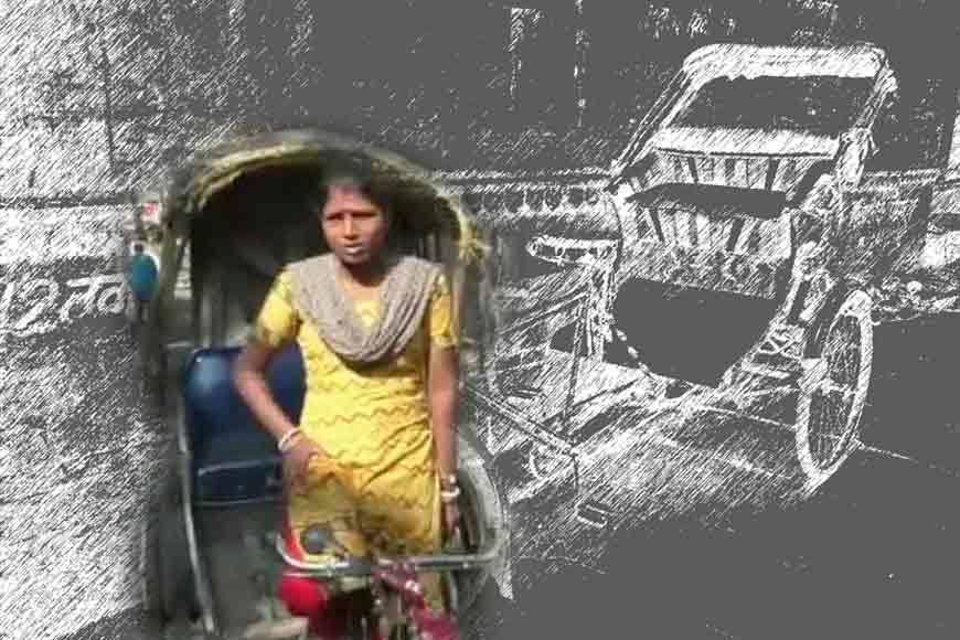 Struggles of a female rickshaw puller on Kolkata streets
