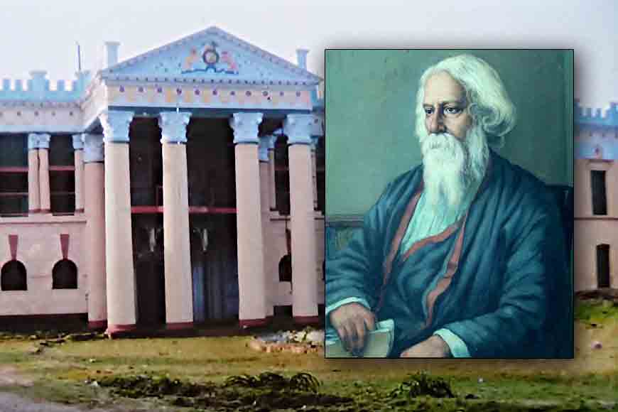 What was Tagore doing at Kashimbazar Rajbari?
