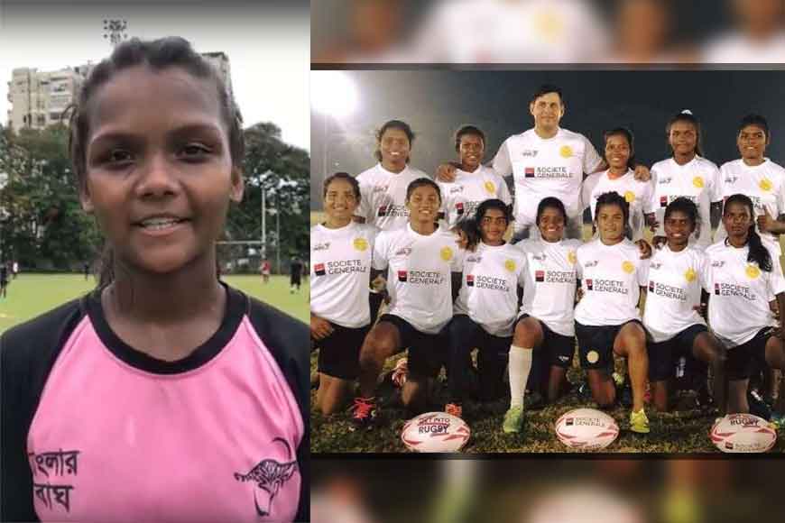 Rushmita Oraon of Jalpaiguri brings home the National Rugby cup
